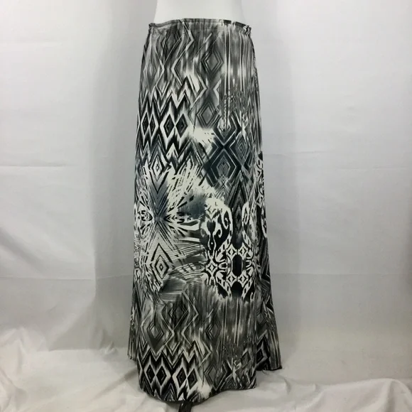 SW3 Bespoke Women's Skirt Silk A Line Maxi
Length Drawstring Waist Front Slits M - Picture 7 of 15